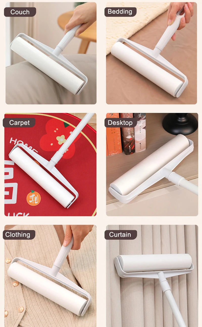 Extendable Lint Roller with Long Handle for Home Cleaning