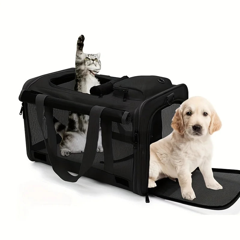 Soft-Sided Pet Carrier for Large and Medium Cats & Dogs