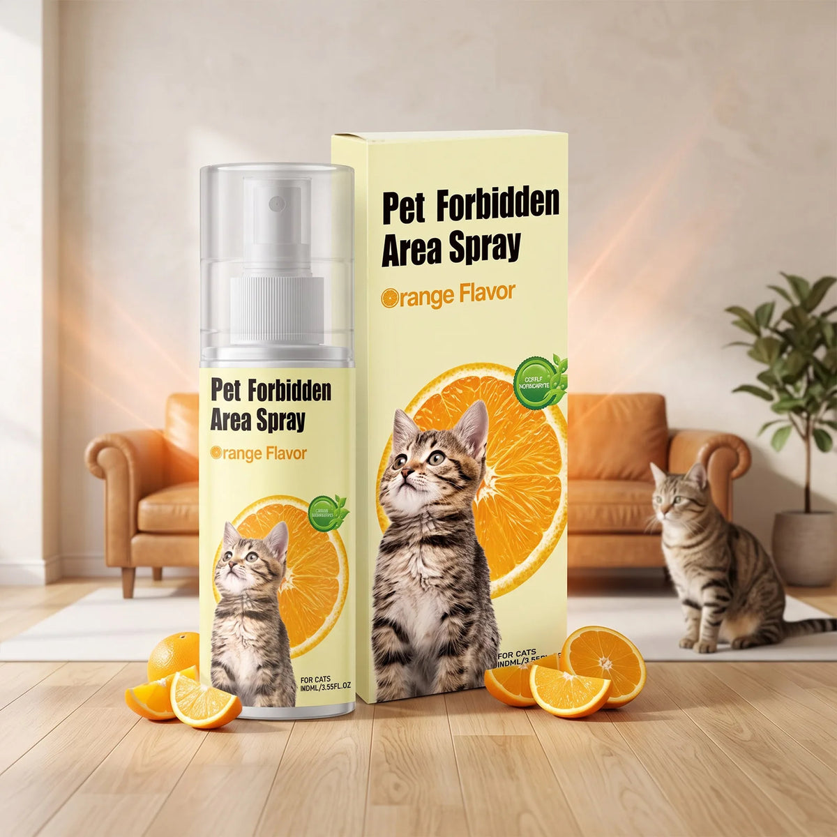 Gentle Cat Deterrent Spray for Furniture Protection