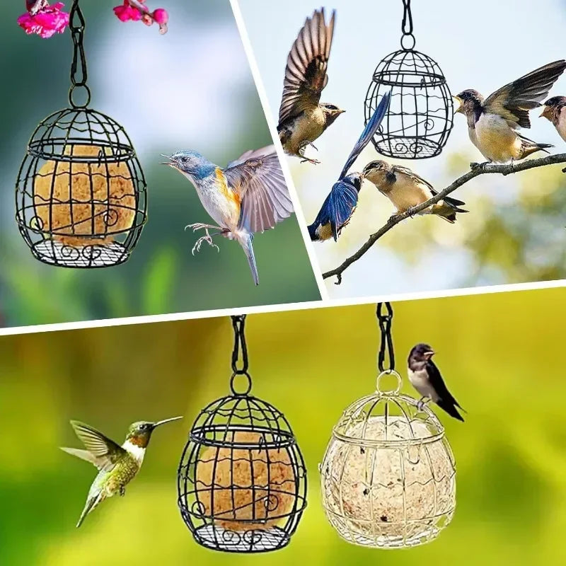 Hanging Metal Bird Feeder with Hook