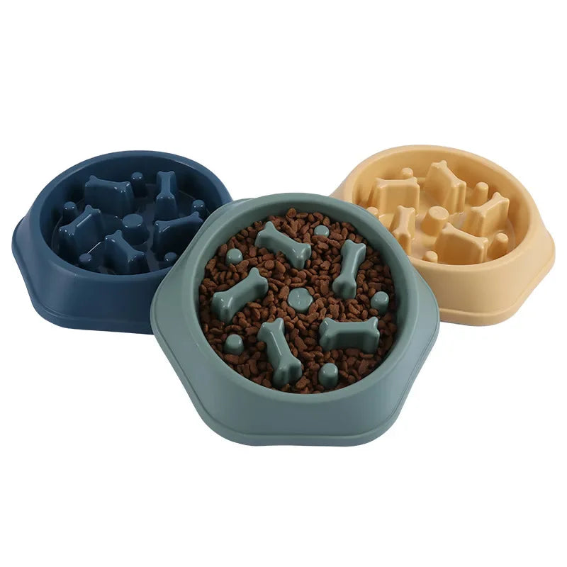 Slow Feeder Dog Bowl with Non-Slip Base