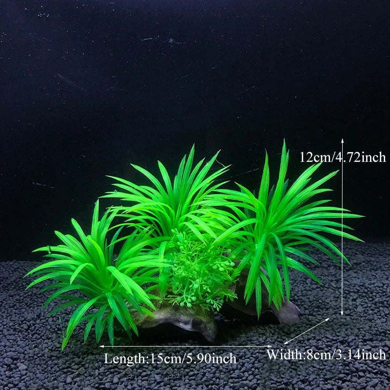 Realistic Artificial Aquarium Plants for Fish Tank Décor