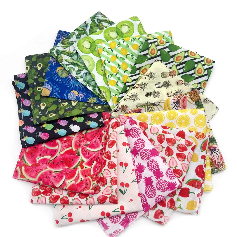Summer Fruit Print Cotton Dog Bandana
