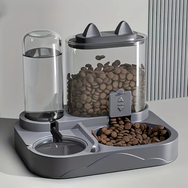 Large-Capacity Gravity Waterless and Wet Dual-Use Automatic Pet Food dispenser for cats and dogs