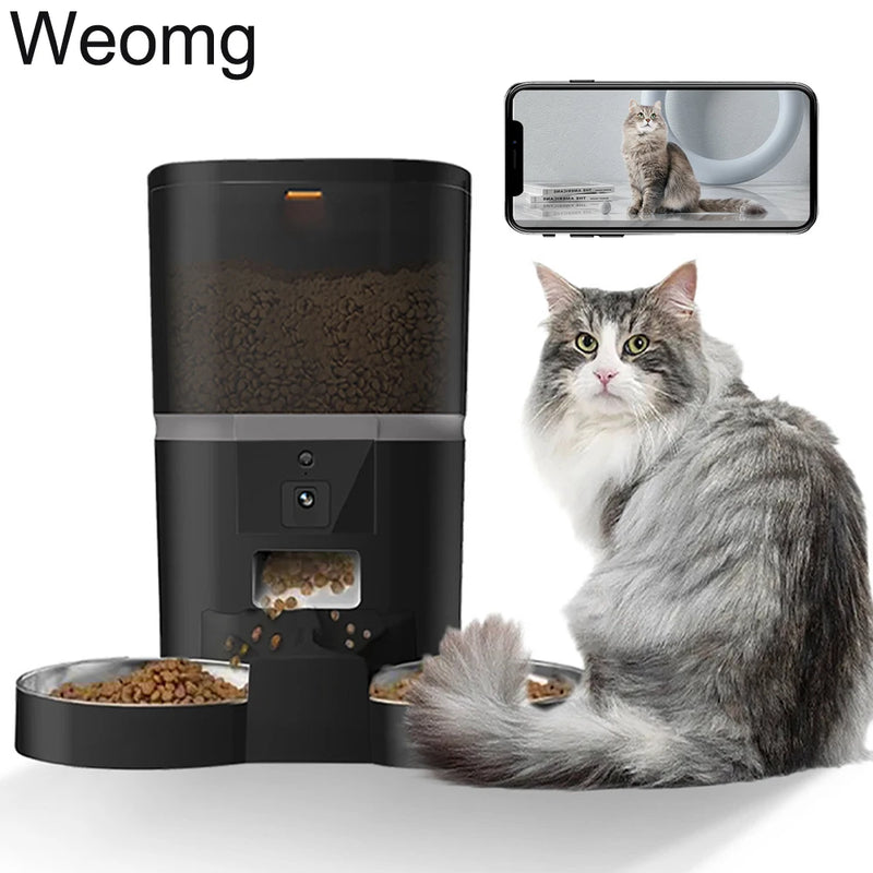 Distributeur de nourriture intelligent pour animaux avec caméra et contrôle par application