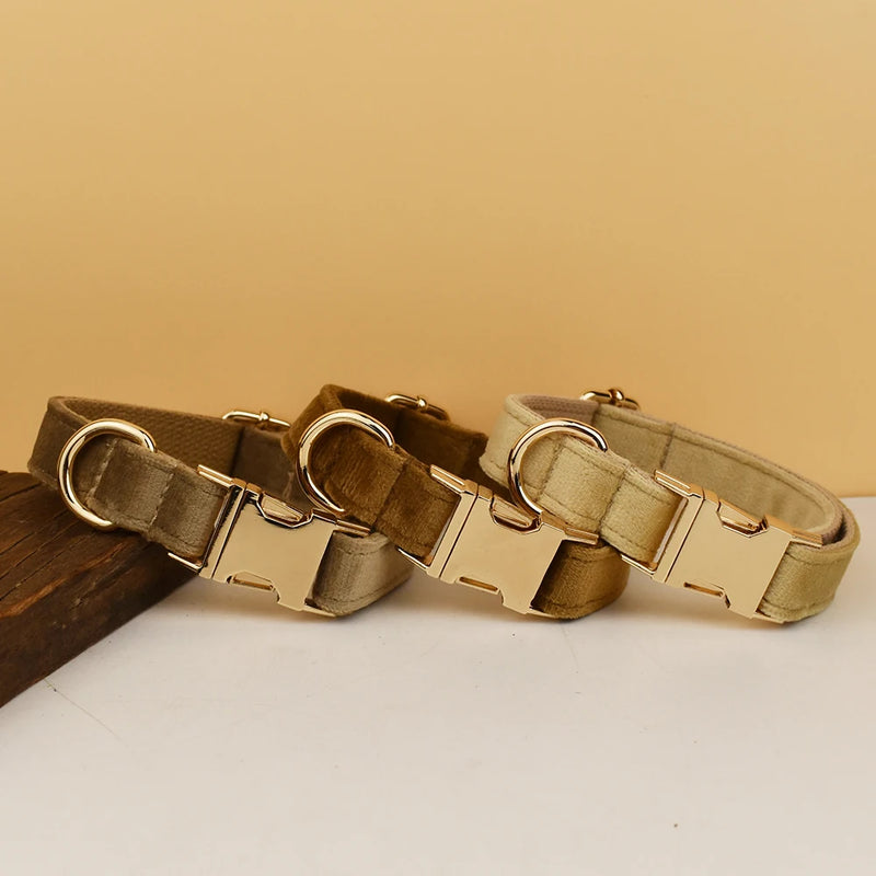 Personalisiertes Halsband, Geschirr & Leine Set mit abnehmbarem Fliegenknoten
