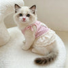 Floral Print Thin-Strap Dress for Cats
