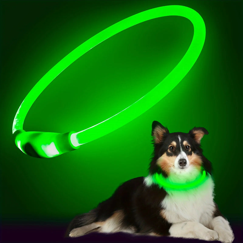 USB-wiederaufladbare LED-Hundehalsband