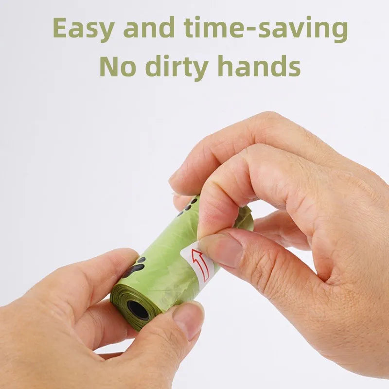 Eco-Friendly Biodegradable Dog Poop Bags with Dispenser