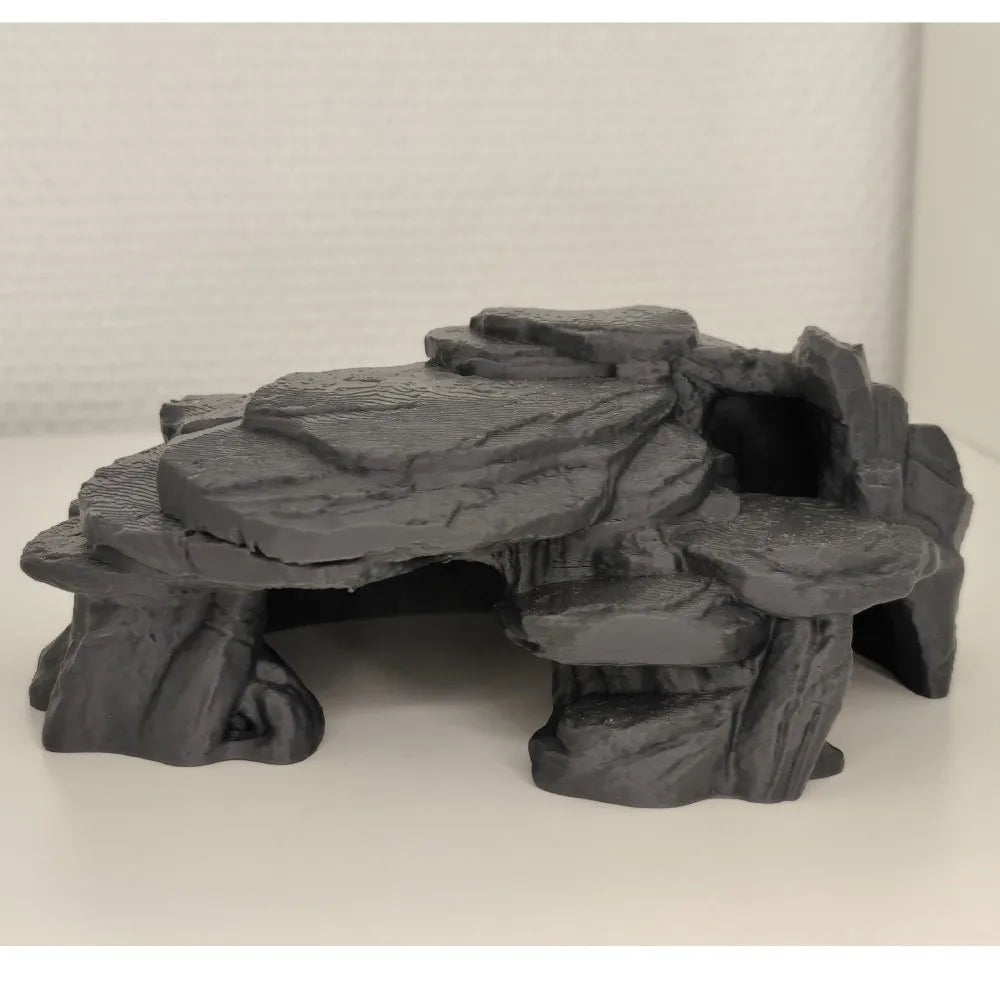 Realistic 3D Rockery Ornament for Aquarium Fish Tanks