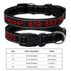 Personalisierte bestickte Nylon-Hundehalsband