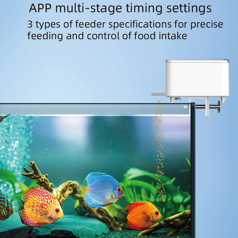 WiFi Automatic Aquarium Feeder 100ml Large Capacity