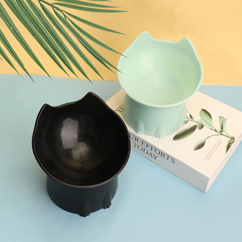 WhiskerWare Elevated Cat Bowl, Anti-Tip Raised Feeding Dish