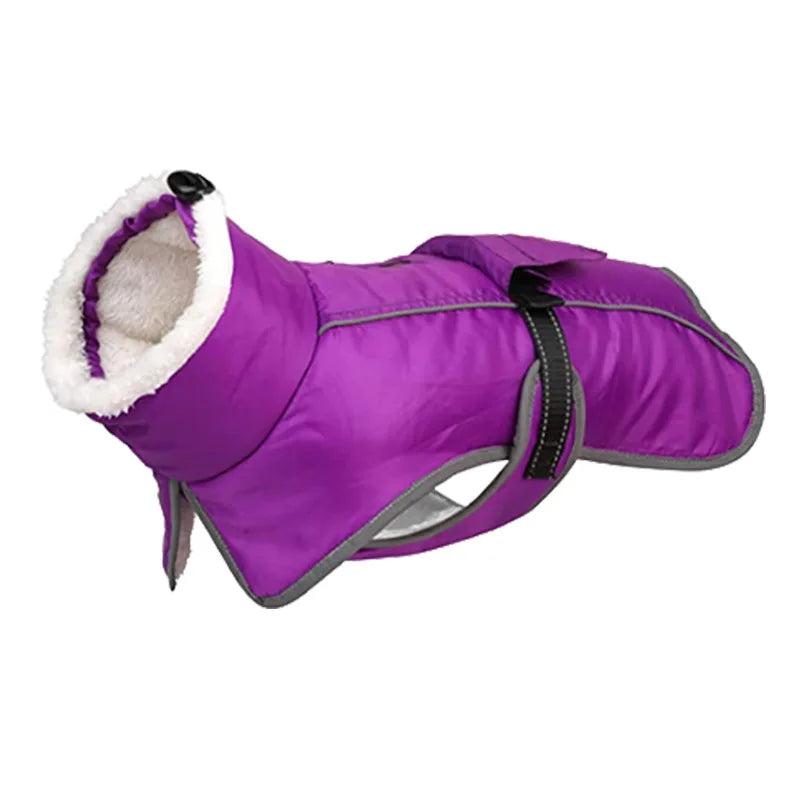 Reflective Winter Dog Coat with Insulated Lining