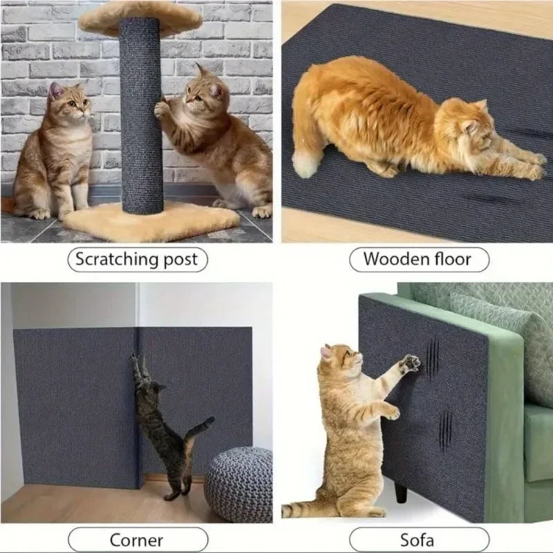 Tapis Anti-Dérapant pour Griffoir de Chat - Protection Meubles