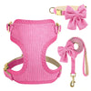 Bowknot Dog Harness, Collar & Leash Set
