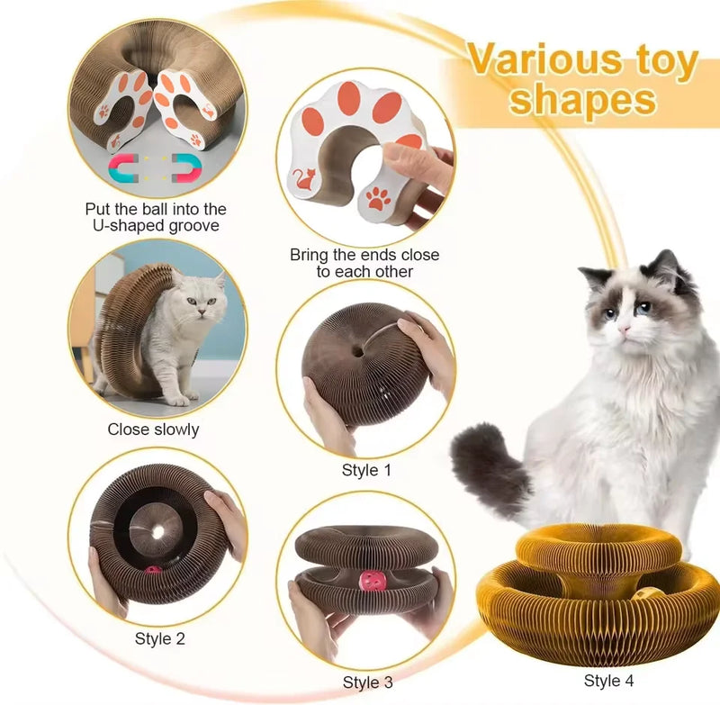 Nid Grattoir pour Chat en Carton Ondulé