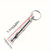 Adjustable stainless steel dog whistle with a metal ring for pet recall