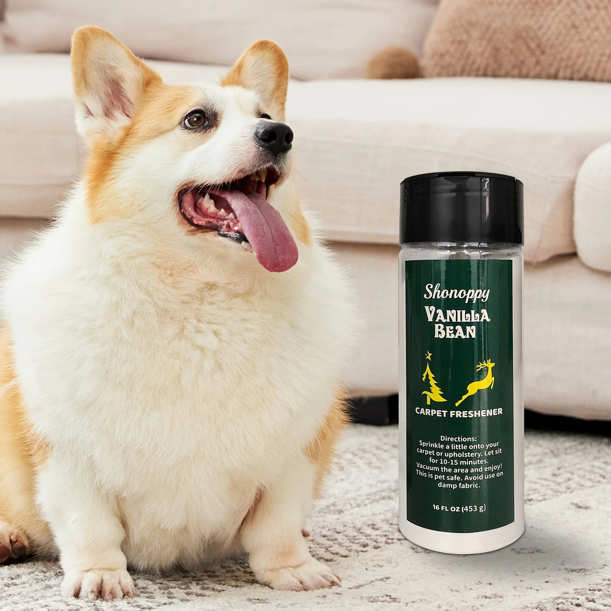 Carpet Odor Eliminator Powder — Pet Urine & Freshening Treatment