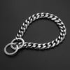 Polished Stainless Steel Slip Chain Dog Collar for Training and Walking