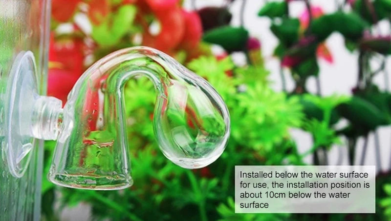 مؤشر CO2 زجاجي للحوض السمكي قابل للتعليق