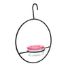 Metal Hanging Hummingbird Feeder with Glass Bottle