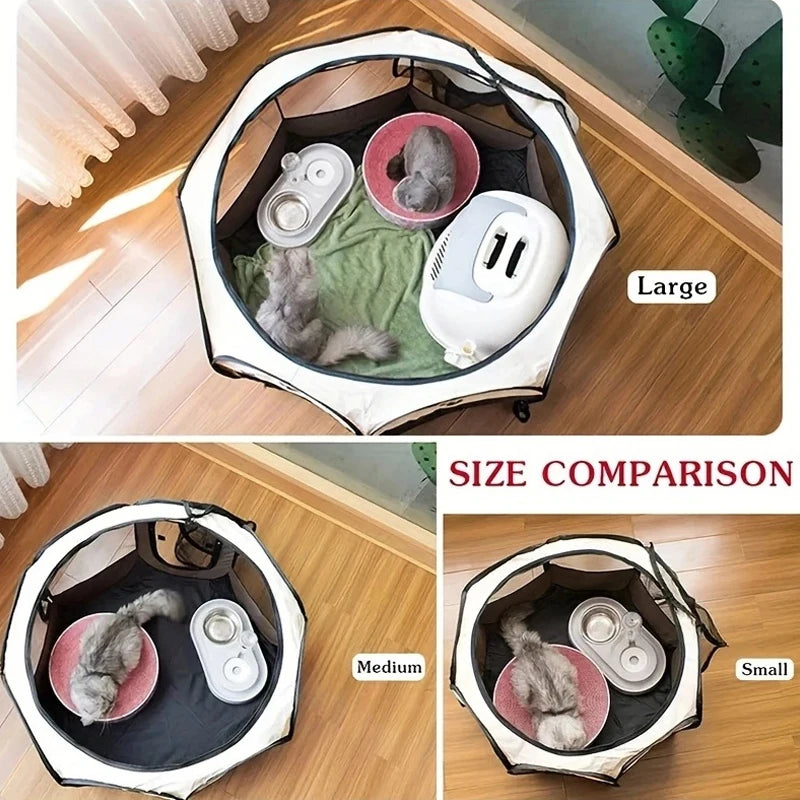 Foldable Octagonal Pet Tent with Mosquito Netting