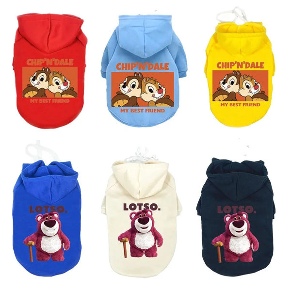 Winter Disney Dog Hoodie Coat - Warm Cartoon Pet Jacket