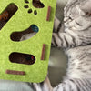 Labyrinthe Puzzle en Feutre Interactif pour Chat avec Clochette