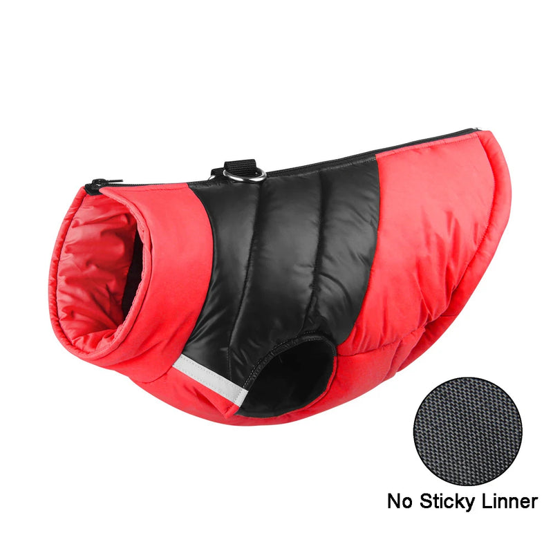 Chaleco impermeable acolchado para perro