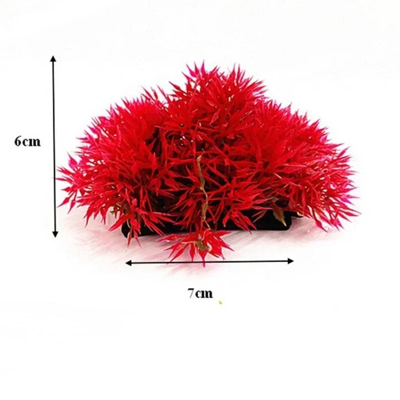 Artificial Aquarium Plants for Fish Tank Decor (6 cm)