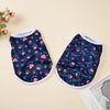 Navy blue patriotic Independence Day dog vest with stars and stripes pattern