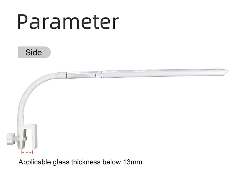 Lampe LED à pince réglable pour aquarium