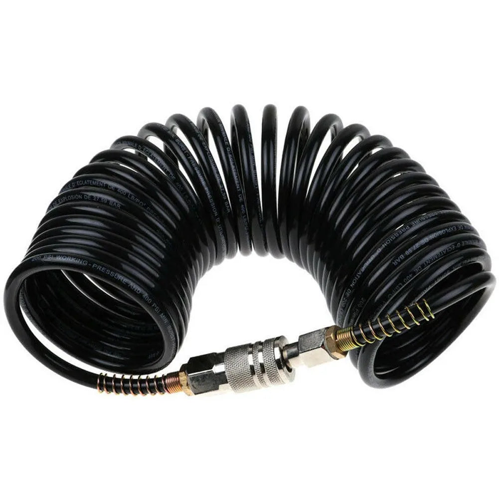 25 FT Heavy-Duty Air Compressor Hose with Quick-Coupler