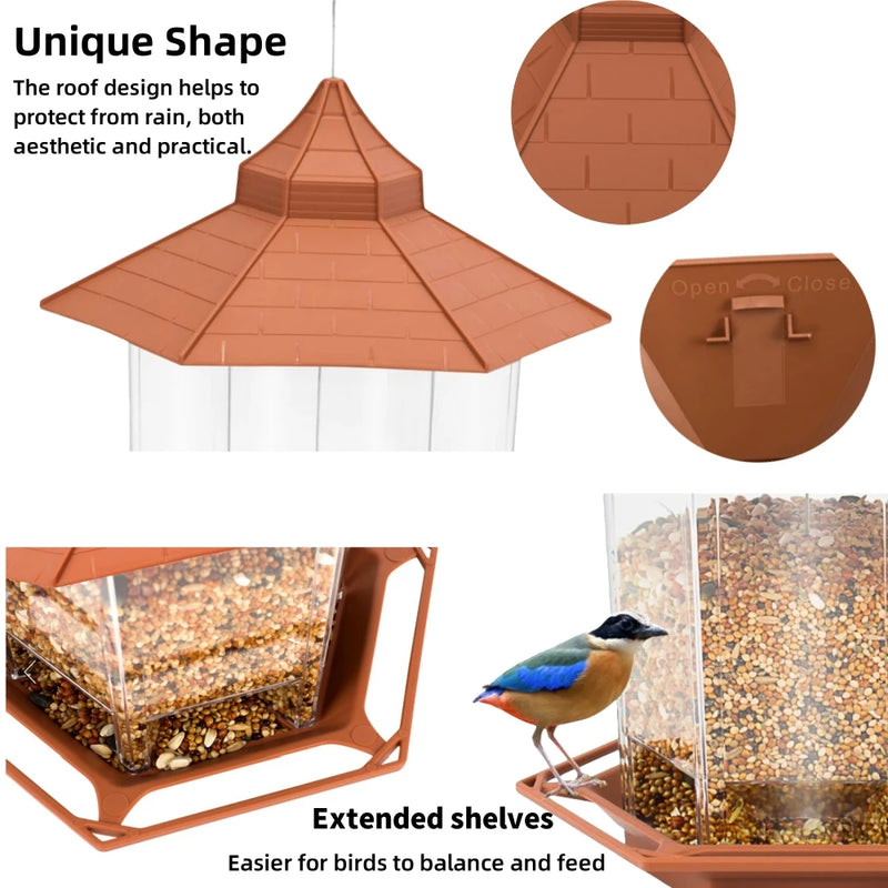 Abreuvoir à oiseaux automatique avec plusieurs bacs
