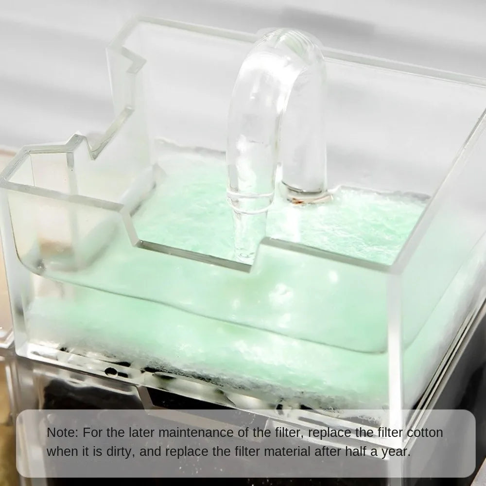 Three-in-One External Aquarium Filter with Oxygenation and Bio-Filtration