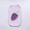 Breathable Fruit Print Pet Vest for Small Dogs and Cats