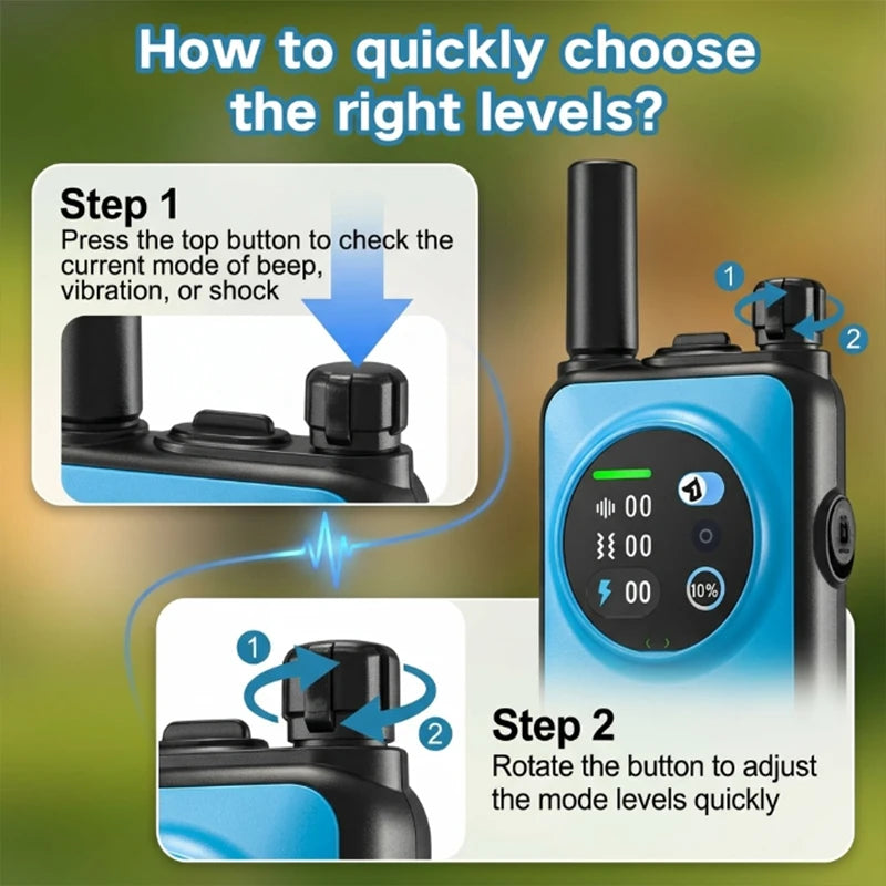 Remote Dog Training Collar with Voice and Vibration Modes
