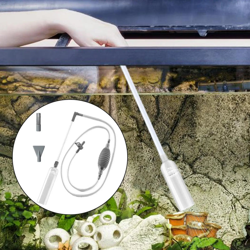 Aspirateur à gravier et changeur d'eau pour aquarium