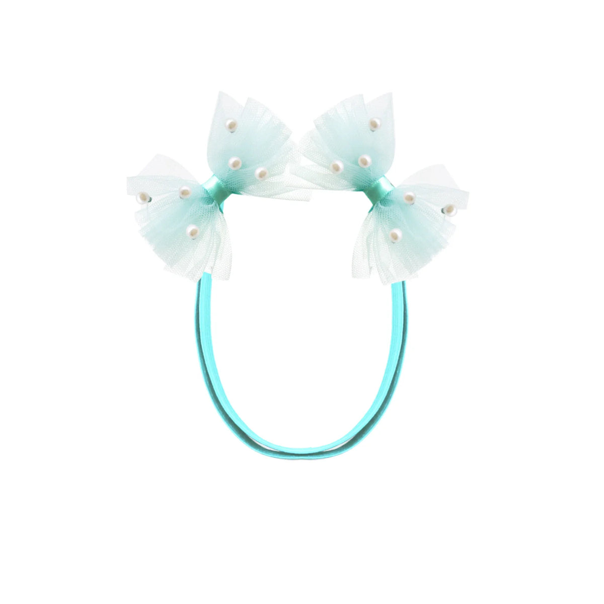 Adjustable Pearl Dog Bows with Elastic Bands for Stylish Pets