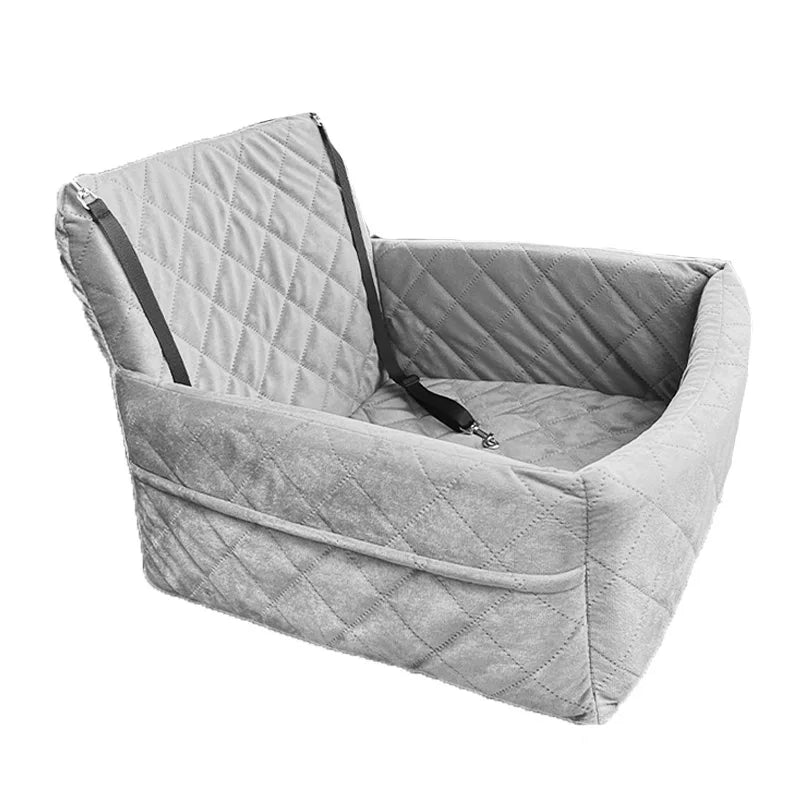 Washable Dog Car Seat with Removable Orthopedic Cushion