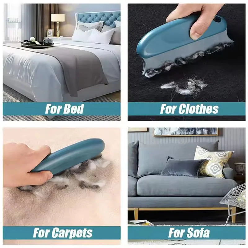 Reusable Pet Hair Remover Brush for Furniture, Clothing & Car Interiors