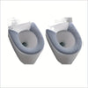 Plush Non-Slip Toilet Seat Cover with Thermal Fleece Lining
