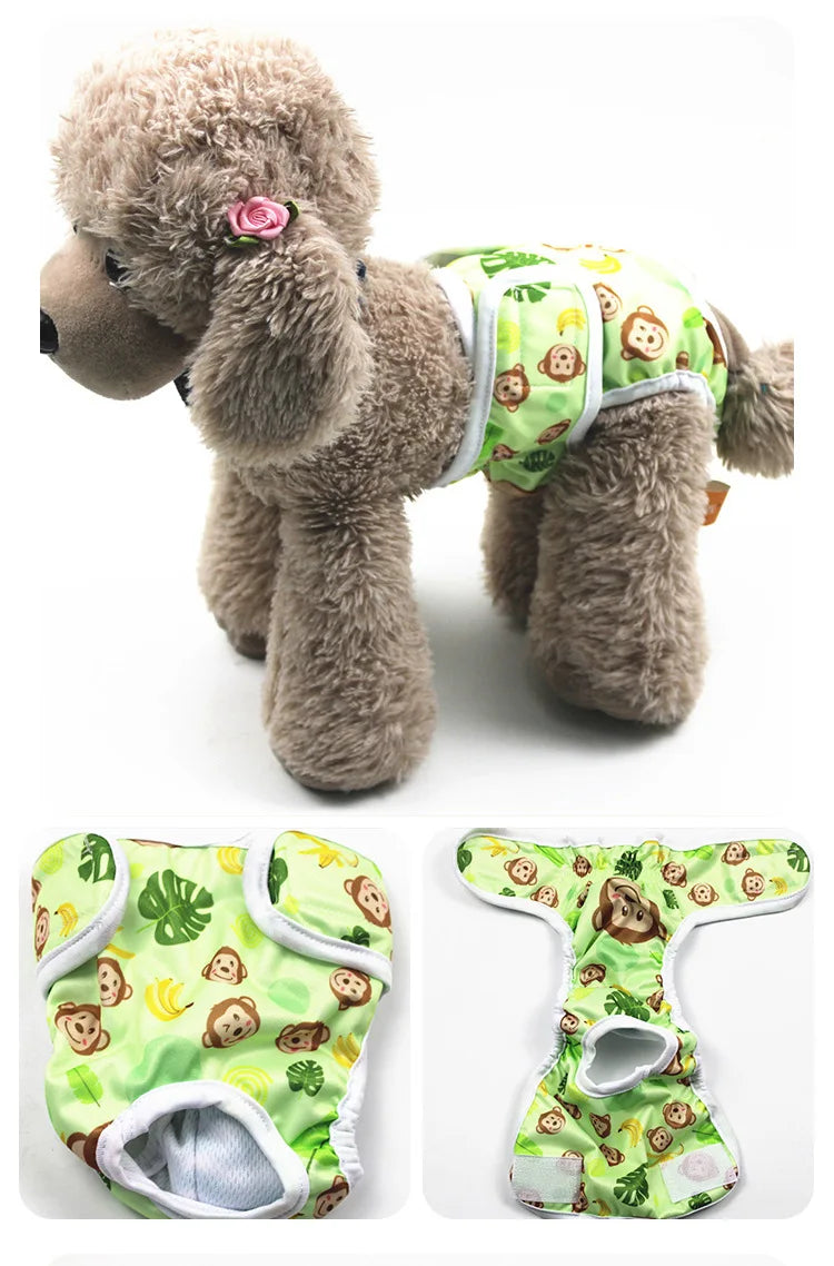 Reusable Washable Dog Diapers for Female Dogs in Heat