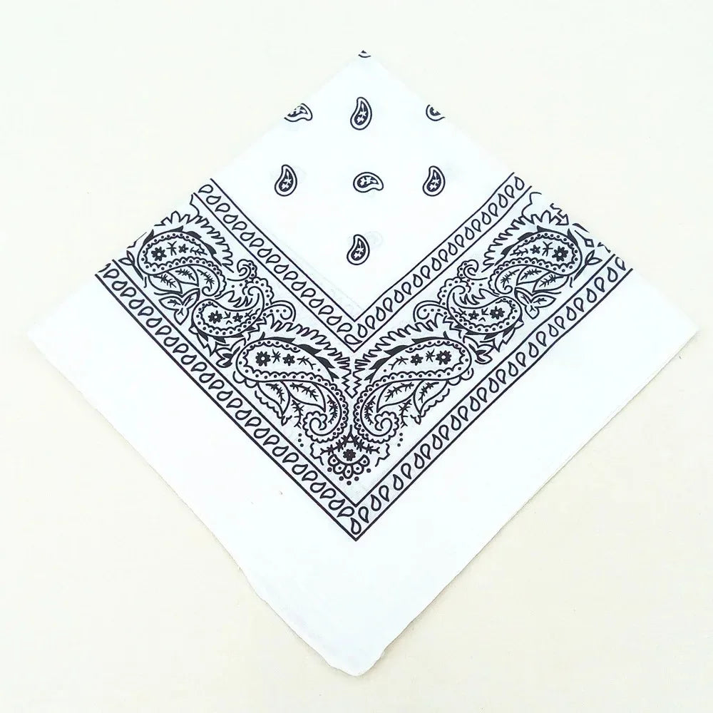 Paisley Bandana Headwrap – Unisex Cotton-Poly Scarf for Men and Women