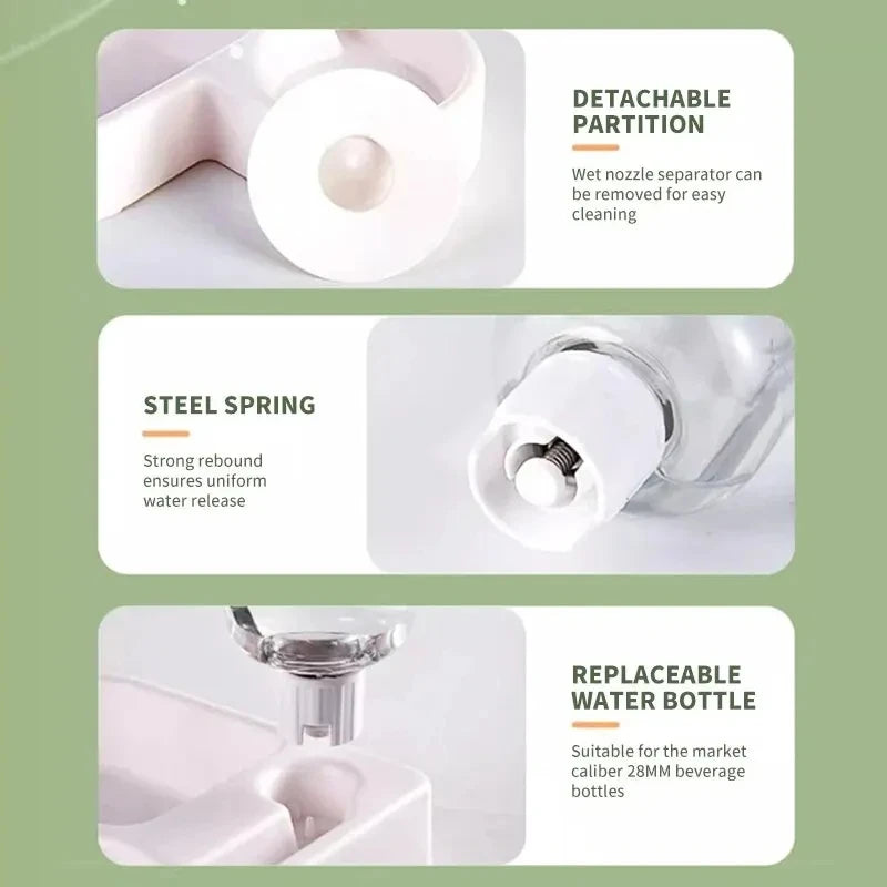 Dual-Use Pet Feeding and Water Bowl