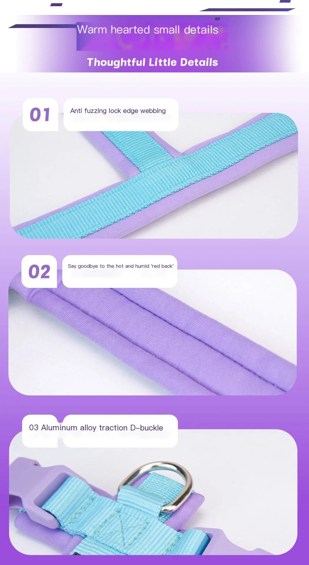 No-Pull Dog Harness with Reflective Strips