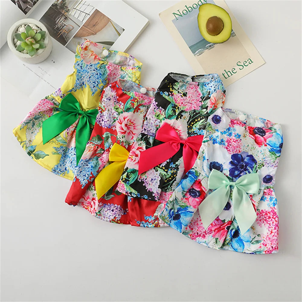 Polka Dot Dog Skirt Dress for Small Breeds