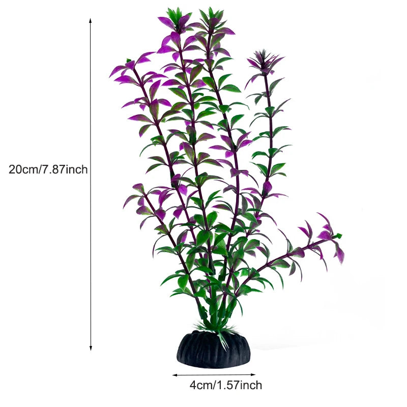 Realistic Artificial Aquarium Plants for Fish Tank Décor