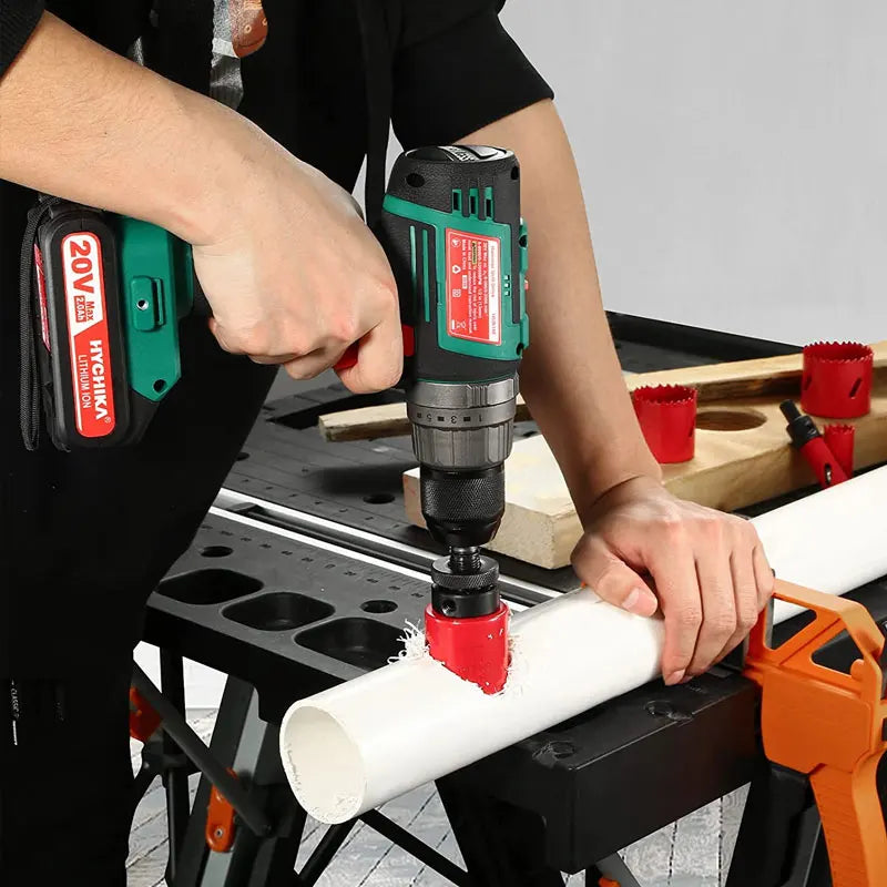 Bi-Metal Hole Saw Kit with Pilot Bits and Arbor